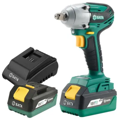 18V Cờ Lê Pin Lithium Không Chổi Than (Phiên Bản Pin Kép) SATA 05818B
