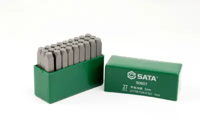 Bộ Đục Đánh Dấu Chữ Cái A-Z (27 Chi Tiết) 5mm Sata 90807