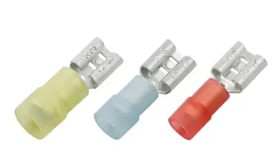 Đầu Cosse Ghim Cái Double Crimp Cách Điện Nylon Màu Xanh Dương KST 2 mm2 FDNYD2-250