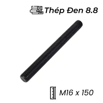 Guzong Thép Đen 8.8 M16x150