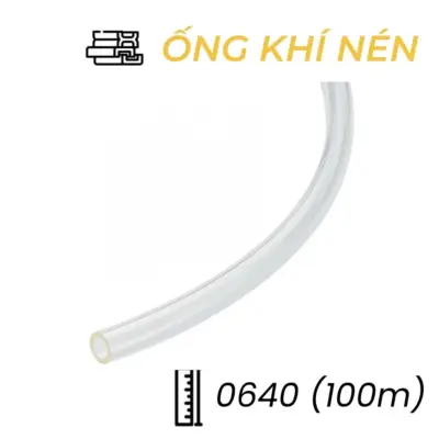 Dây Hơi Khí Nén EPU Phi 6 Màu Trong Suốt OD6 x ID4 mm CDC EPU 0640 (100m)