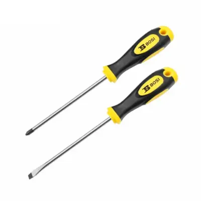 Tua Vít Dẹp Cán Vuông Bọc Cao Su TPR 8×300 mm Bosi BS466828A