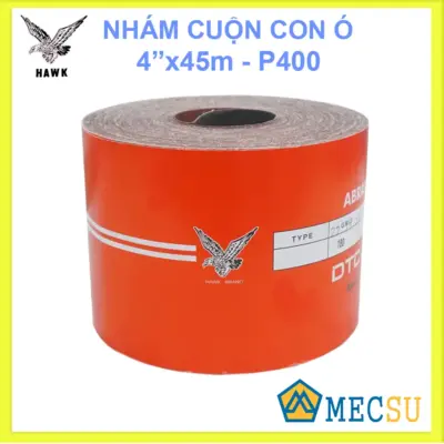 Nhám Cuộn Con Ó HAWK 4inch x 45m Độ Nhám 400