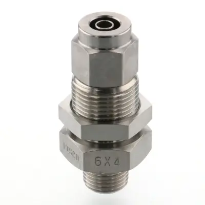 Đầu Ngạnh Nối Ống Có Đai Ốc Xiết Dạng Lắp Vách Ren Ngoài Pisco NSMC1080-03