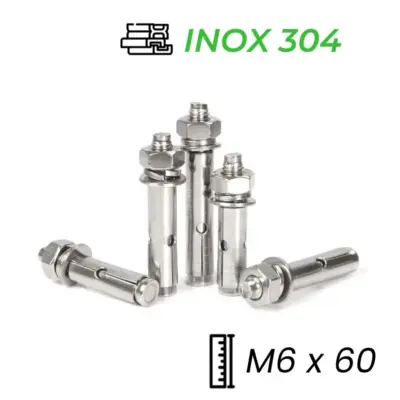 Tắc Kê Nở Inox 304 M6x60