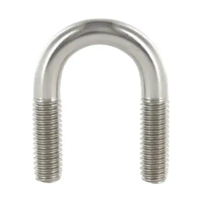 Cùm U Inox 304 DN25 M6x33-53mm