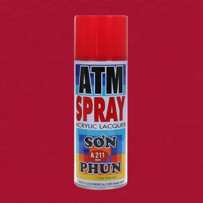 Sơn Xịt ATM A211 Màu Đỏ