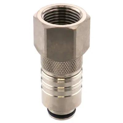 Thân Đầu Ngạnh Nối Ống Dẫn Điều Khiển Nhiệt Độ Khuôn Đúc Dạng Thẳng, Có Van Tự Ngắt Pisco ASC10-03FP