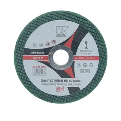 Đá Cắt Inox/Sắt (Màu Xanh – Nhãn Bạc) Hải Dương – 100×1.5×16