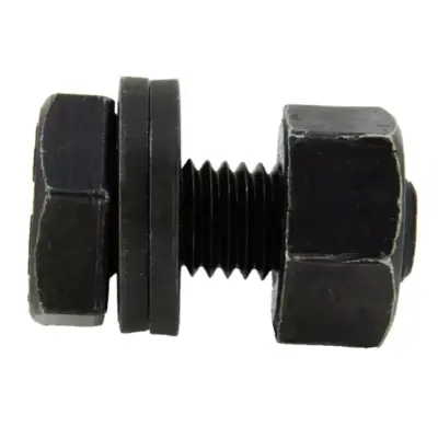 Bulong Cường Độ Cao Thép Đen F10T M16x45 (1 Tán + 2 Lông Đền)