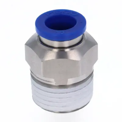 Đầu Nối Nhanh Khí Nén Dạng Thẳng Thân Lục Giác Ren Ngoài Pisco SPC10-04-UC