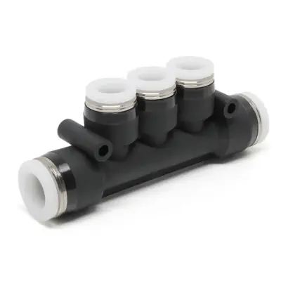 Đầu Nối Nhanh Khí Nén Chữ T 5 Ngã Dạng Nối Giảm Pisco PKG3/8-5/16-C