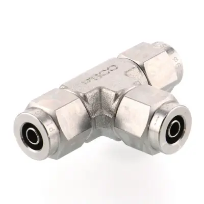 Đầu Ngạnh Nối Ống Có Đai Ốc Xiết Dạng Chữ T Pisco NSE1075