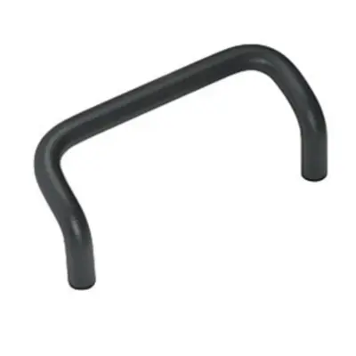 Tay Nắm Cửa Chữ U Dạng Offset Hợp Kim Nhôm Sơn Tĩnh Điện Đen Phi 10 mm x L 66 mm (UHFNB66)