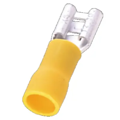 Đầu Cosse Ghim Cái Cách Điện 4-6 mm2 KST Màu Vàng FDV5-250
