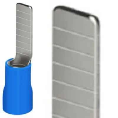 Đầu Cosse Pin Dẹp Cách Điện Màu Vàng KST 5 mm2 DBV5-10