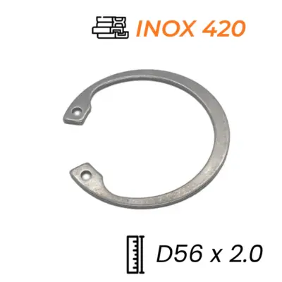 Phe Gài Lỗ Inox 420 DIN472 D56x2.0