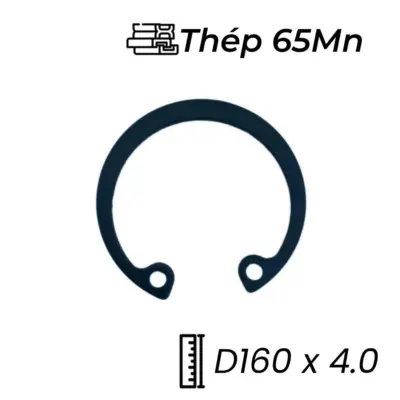 Phe Gài Lỗ Thép 65Mn DIN472 D160x4.0