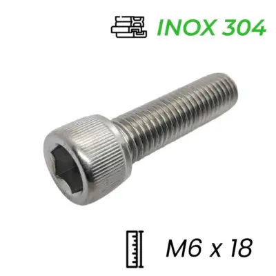 Lục Giác Chìm Đầu Trụ Inox 304 DIN912 M6x18