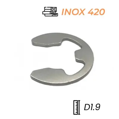 Phe Gài Trục Chữ E Inox 420 D1.9
