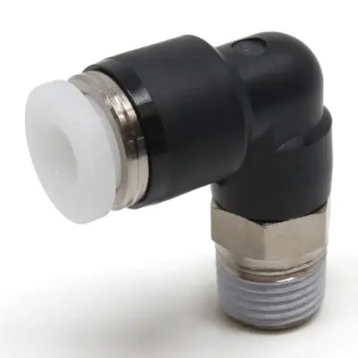 Đầu Nối Nhanh Khí Nén Dạng Cong 90° Ren Ngoài Pisco PL3/16-N1UW
