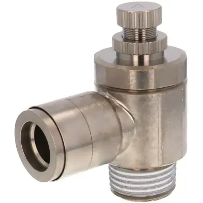 Van Tiết Lưu Khí Nén Bằng Đồng Mạ Niken Pisco KJSC12-04A-F