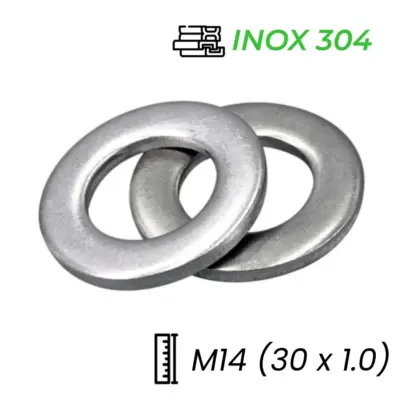 Lông Đền Phẳng Inox 304 M14 (30×1.0)