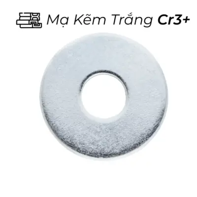 Lông Đền Phẳng Thép Mạ Kẽm Trắng Cr3+ DIN9021 M16