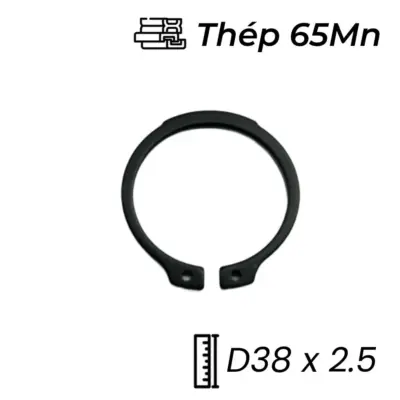 Phe Gài Trục Thép 65Mn DIN471 D38x2.5