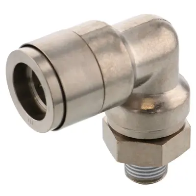 Đầu Nối Nhanh Khí Nén Dạng Cong 90° Ren Ngoài Pisco KL6-03