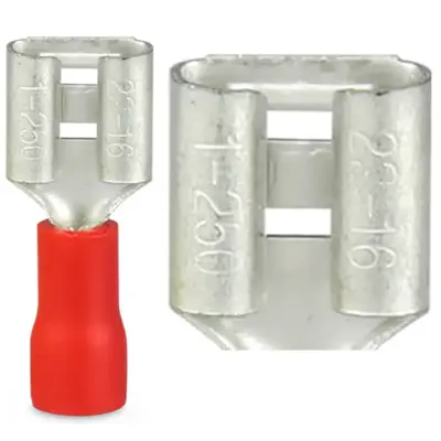 Đầu Cosse Ghim Cái Cách Điện Nylon Màu Đỏ KST 1 mm2 FDFNY1-187(5)MM