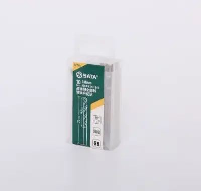 Bộ 10 Mũi Khoan Chuôi Tròn 3.8mm Sata 52138A