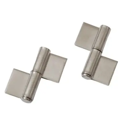 Bản lề hàn bên phải inox 304 Buyoung 33.3×38.2 BYHSN1540-12R