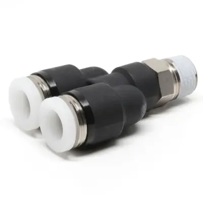 Đầu Nối Nhanh Khí Nén Dạng Chữ Y Ren Ngoài Pisco PX1/4-01W