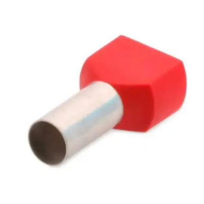Đầu Cosse Pin Đôi Bọc Nhựa 2×0.5mm2 KST Màu Cam TE0508