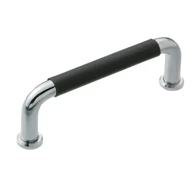 Tay Nắm Cửa Chữ U Thép Mạ Chrome Phủ Cao Su Phi 10 mm x L 80 mm (UWANLZ10-80-27-G)