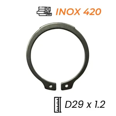 Phe Gài Trục Inox 420 DIN471 D27x1.2