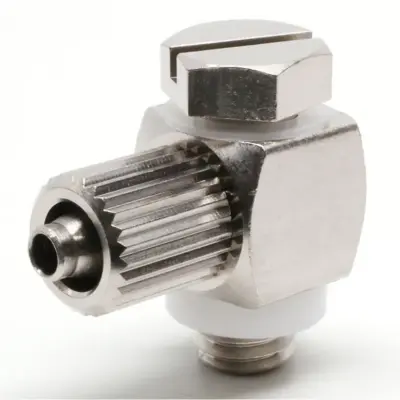 Đầu Ngạnh Nối Ống Có Đai Ốc Dạng Cong 90° Đầu Lục Giác Ren Ngoài Pisco LHN-0425-M5