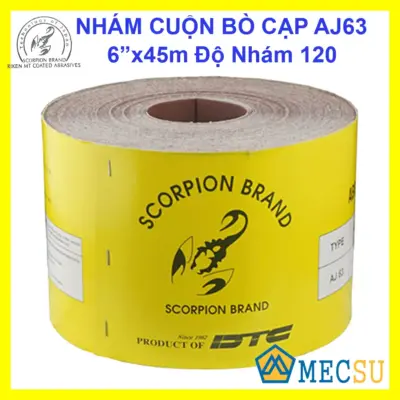 Nhám Cuộn Bò Cạp Mềm SCORPION AJ63 6″x45m Độ Nhám 120