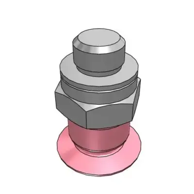 Bộ Nấm Hút Chân Không Và Giá Đỡ, Fluoro Silicone, O.D 10 mm, Pisco VPE10PFS-M5