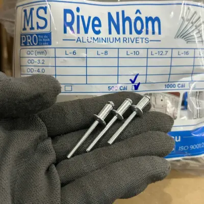 Rivet Nhôm MS-PRO OD4.8×10 mm (500 Cái)