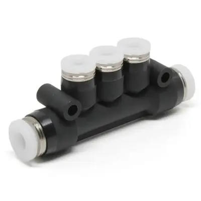 Đầu Nối Nhanh Khí Nén Chữ T 5 Ngã Dạng Nối Giảm Pisco PKG3/16-5/32