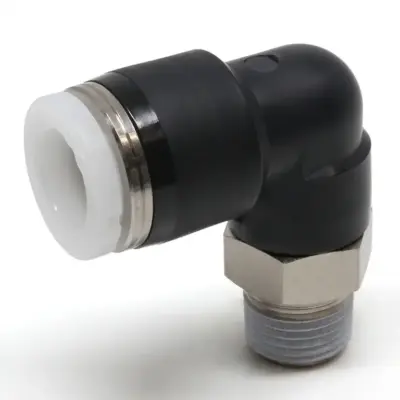 Đầu Nối Nhanh Khí Nén Dạng Cong 90° Ren Ngoài Pisco PL5/16-01