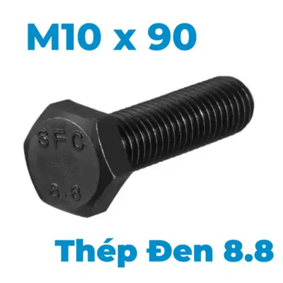 Bulong Thép Đen 8.8 DIN933 M10x90