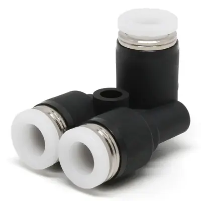 Đầu Nối Nhanh Khí Nén Ba Ngã Cong 90° Pisco PAU1/4-C