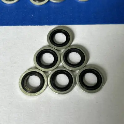 Lông Đền Dầu (Bonded Seal) Cao Su NBR D12 (ID12.7xOD18x1.5)