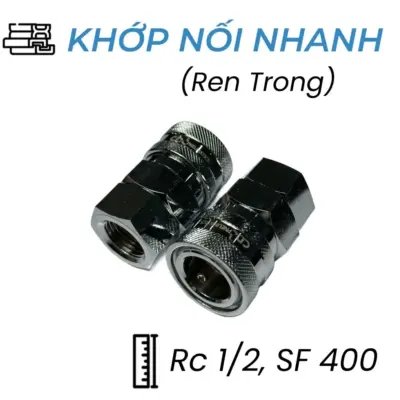 Khớp Nối Nhanh Khí Nén Bi Cái Ren Trong Rc1/2 CDC SF 400