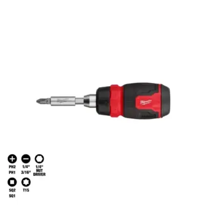Bộ Tua Vít Nhỏ Gọn 8 Đầu 1/4″ Milwaukee 48-22-2913