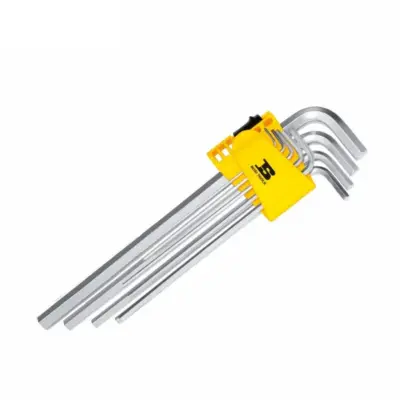 Bộ Lục Giác Đầu Bằng Dài 9 Chi Tiết 1.5-10 mm Bosi BS423174