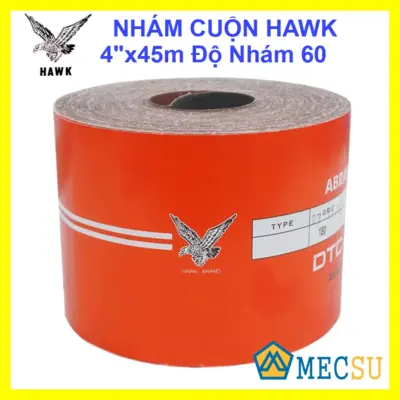 Nhám Cuộn Con Ó HAWK 4″x45m Độ Nhám 60